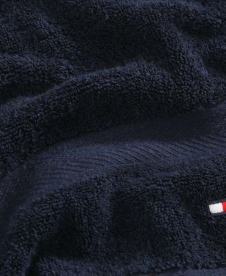 Tommy Hilfiger Home Modern American Solid Cotton Hand Towel, 16" x 26"