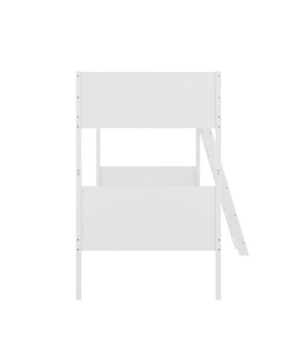 Samuel Kids Bunk Bed With Convertible, Solid Wood Slatted Frame And Easy-To-Climb Ladder With No Box Spring Required