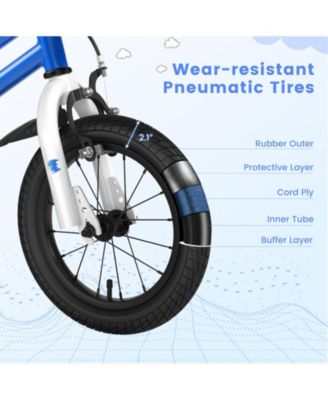 14 Inch Kids Bike with 2 Training Wheels for 3-5 Years Old