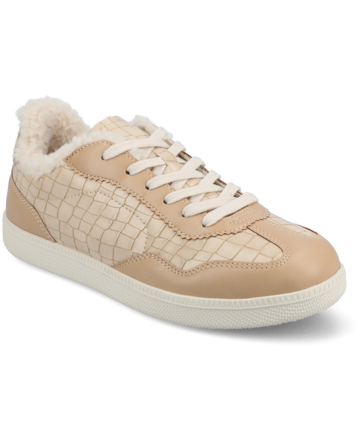 Journee Collection Women's Lummie Casual Lace Up Sneakers In Brown