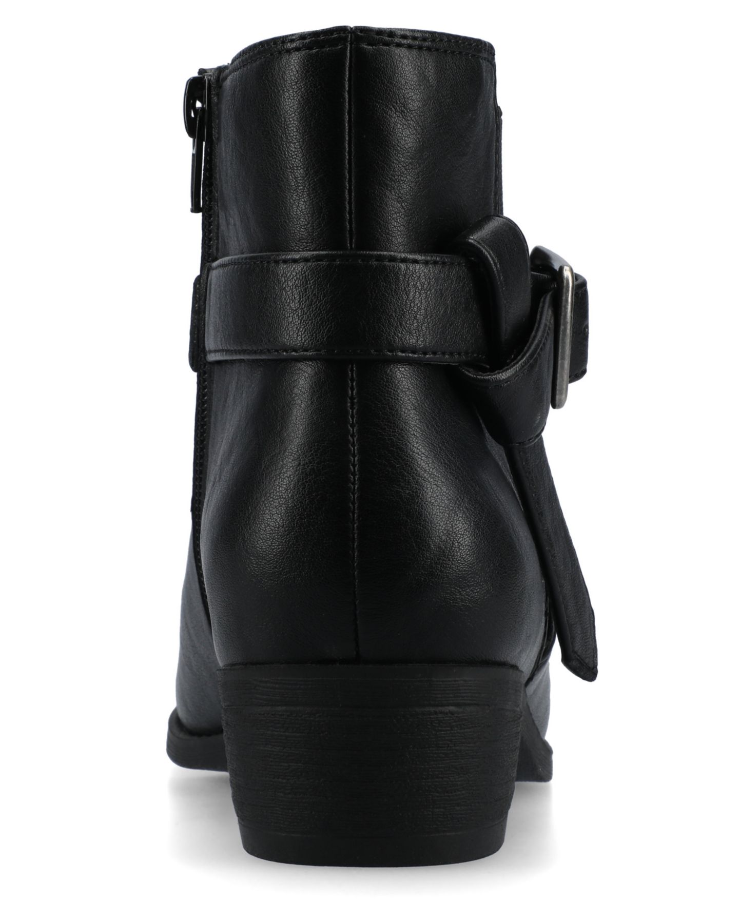 Женские ботинки Journee Collection Devina Block Heel Ankle Booties, цвет: Чёрный — фото 3