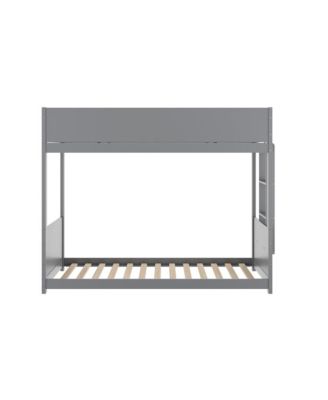 Samuel Kids Bunk Bed With Convertible, Solid Wood Frame And Easy-To-Climb Ladder With No Box Spring Required