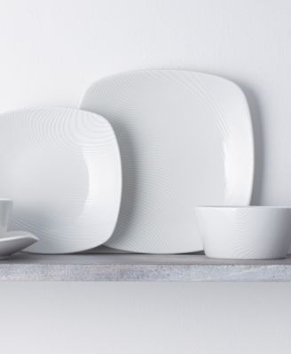 Colorscapes White-on-White Dune 4-Pc. Square Place Setting