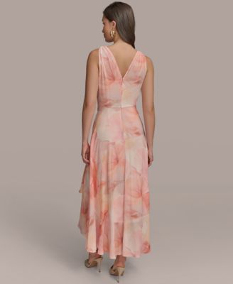 【Donna Karan New York】Printed Ruched A-Line Dress Donna Karan New York Women's Printed Ruched A-Line Dress