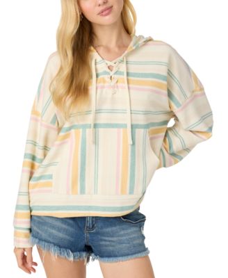 Juniors' Solstice Tie-Front Hoodie