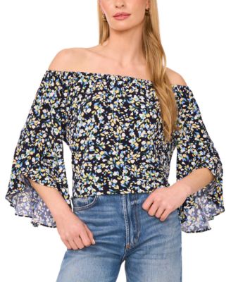 Vince Camuto - Women's Printed Off-The-Shoulder Top