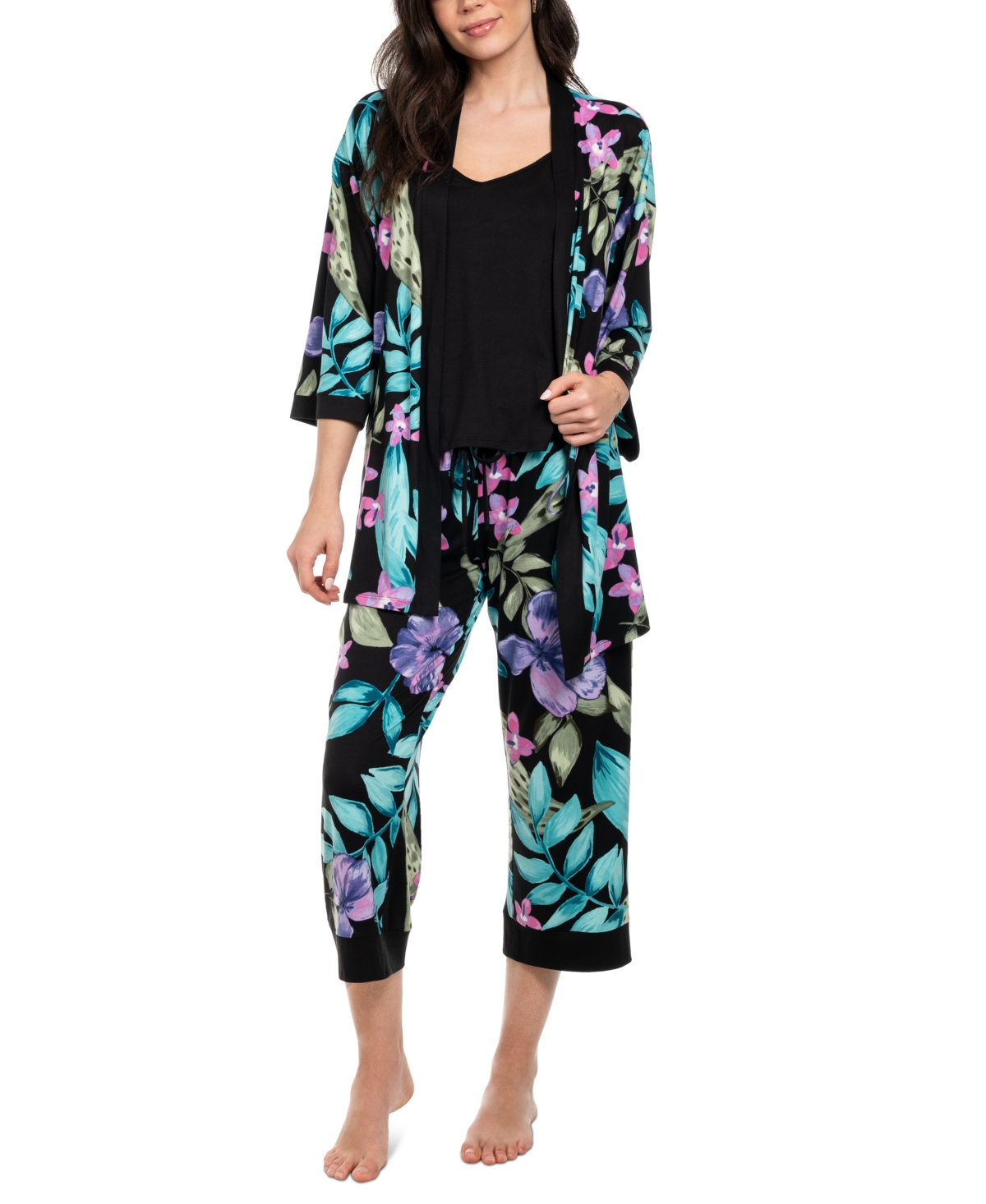 Women's 3-Pc. Travel and Sleep Set - Black