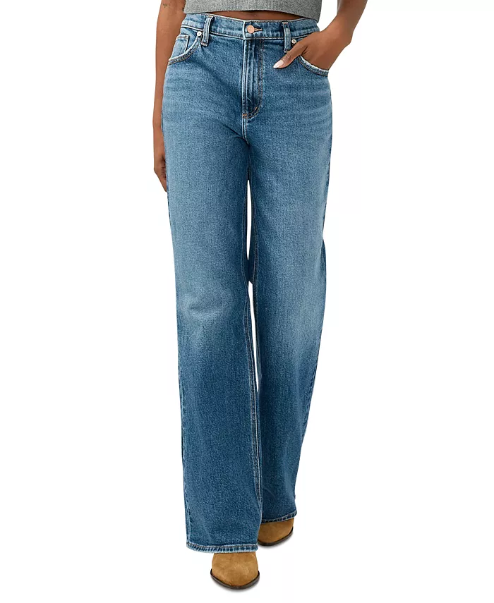 Women's Baggy Mid Rise Bootcut Jeans
