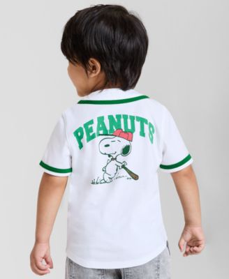 Toddler Boys 2T-4T Peanuts Graphic Short-Sleeve Baseball T-Shirt, Exclusively at Macy's