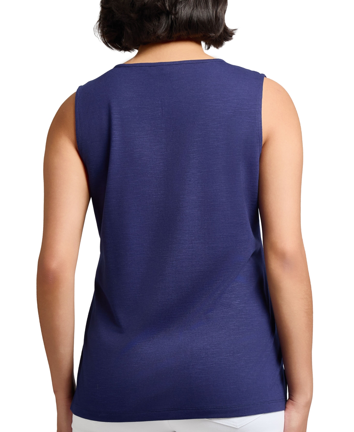 Jones New York Embroidered Sleeveless Top