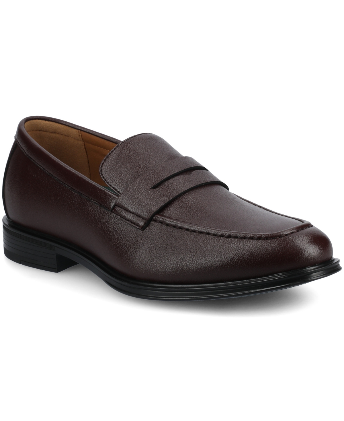Vance Co. Men's Phineas Comfort Penny Loafer Dress Shoe In Oxblood