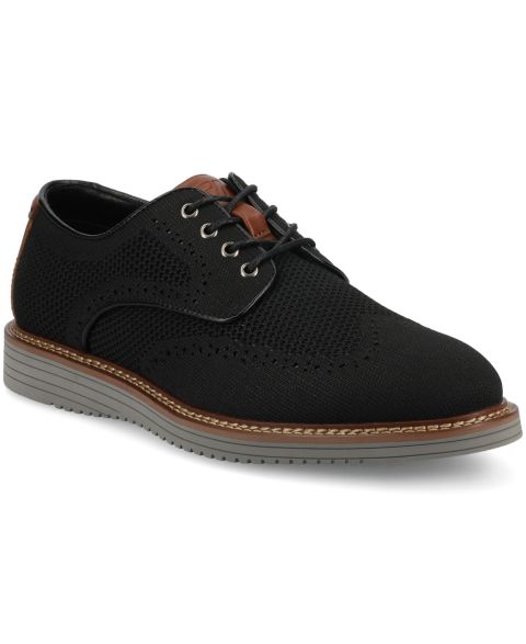 Мужские туфли Vance Co. Whitaker Comfort Casual Knit Dress Shoe, цвет: Чёрный