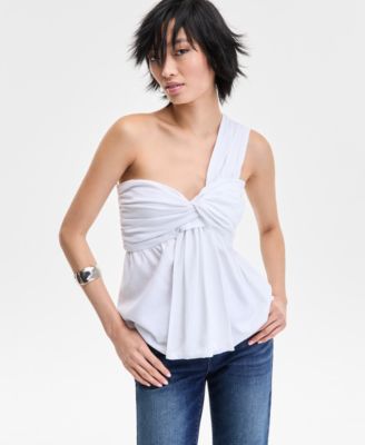I.N.C. International Concepts - Women's Asymmetric One-Shoulder Twist-Front Top