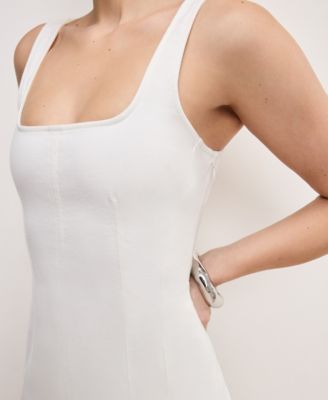 Women's Denim Tank Mini Dress, Regular And Plus Size