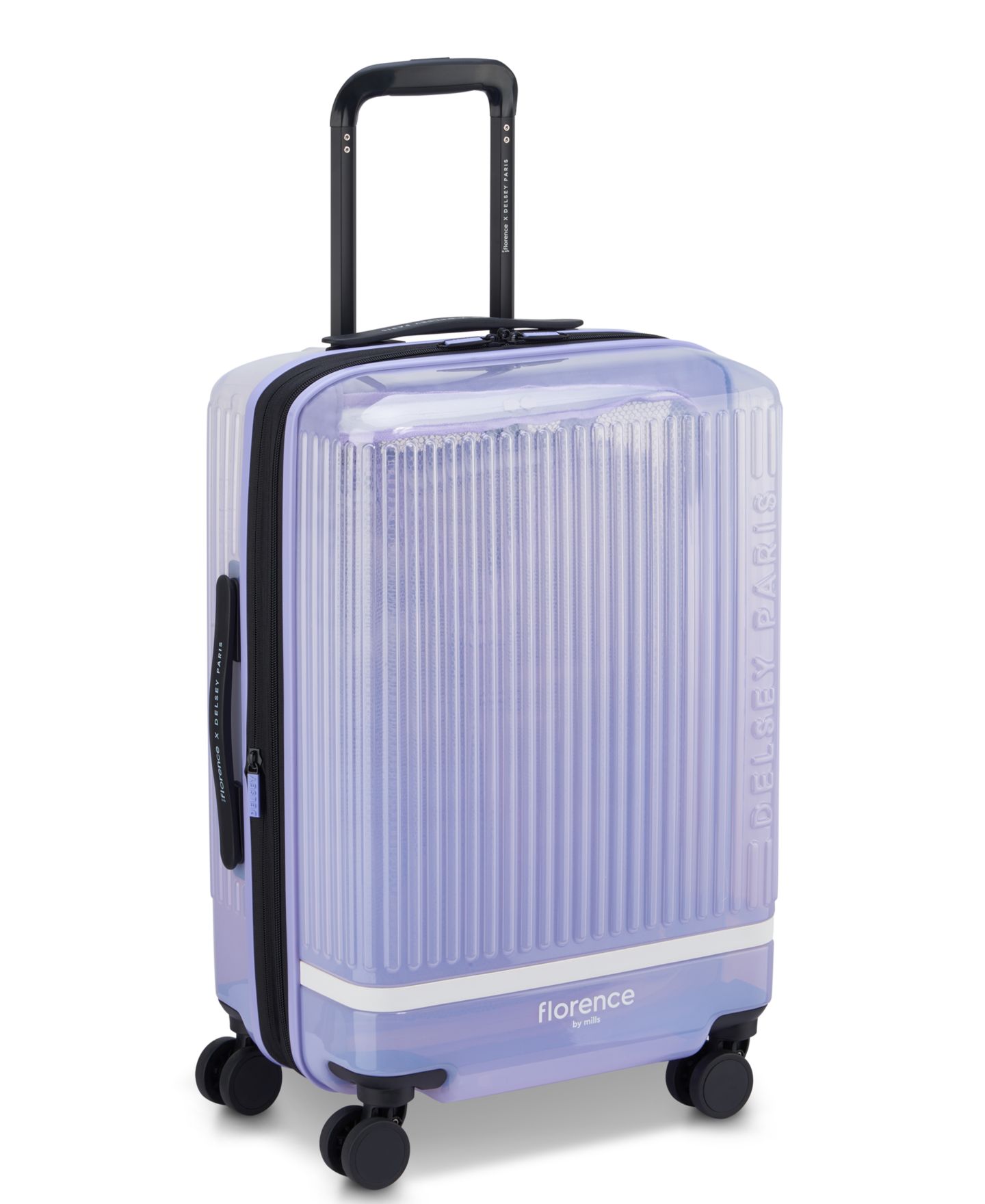 Чемоданы florence by mills x Delsey Paris Gotta Glow Luggage Collection, цвет: Фиолетовый — фото 8