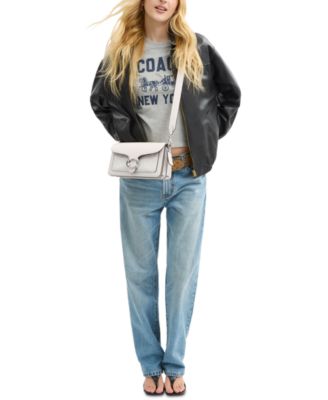 Coated Canvas Signature Tabby Shoulder Bag 26 Refresh