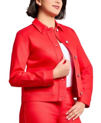 Женская джинсовая куртка Jones New York с накладным карманом 