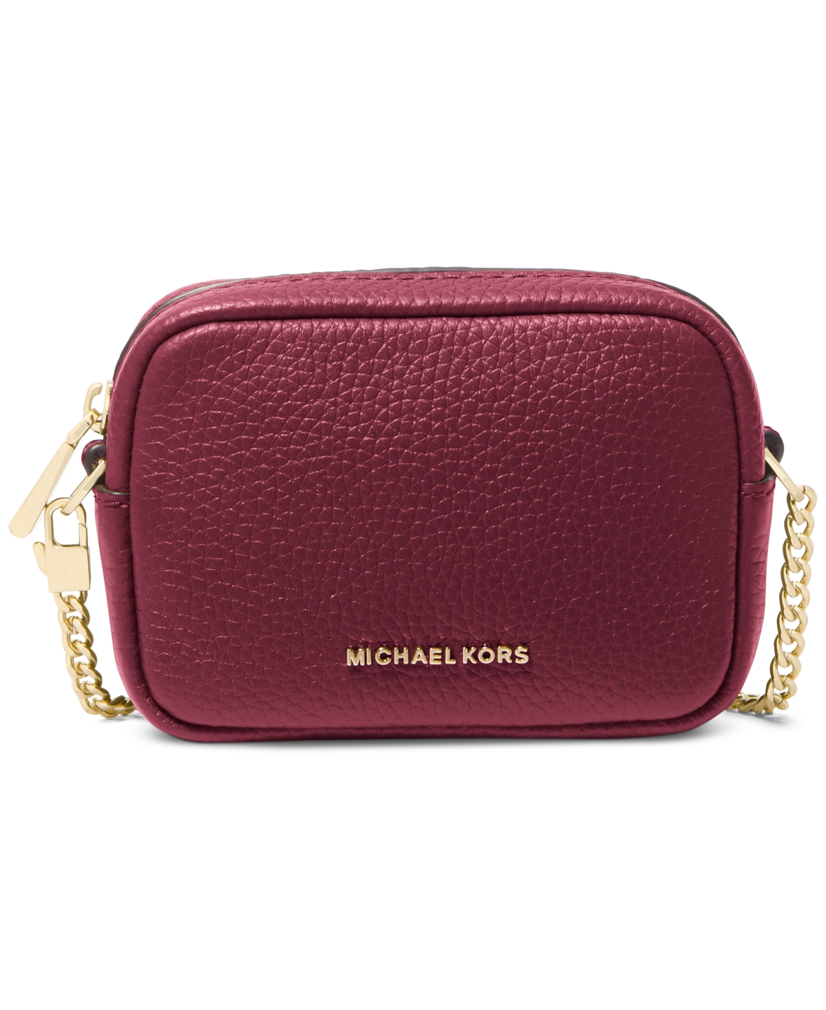 Michael Michael Kors Bryant Leather Bag Charm - Mulberry