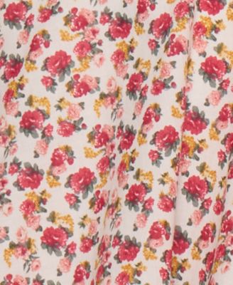 Juniors' Floral-Print Ruffled Mini Dress