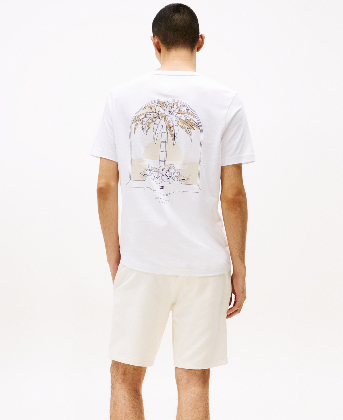 Tommy Hilfiger Men's Palm-tree Graphic T-shirt