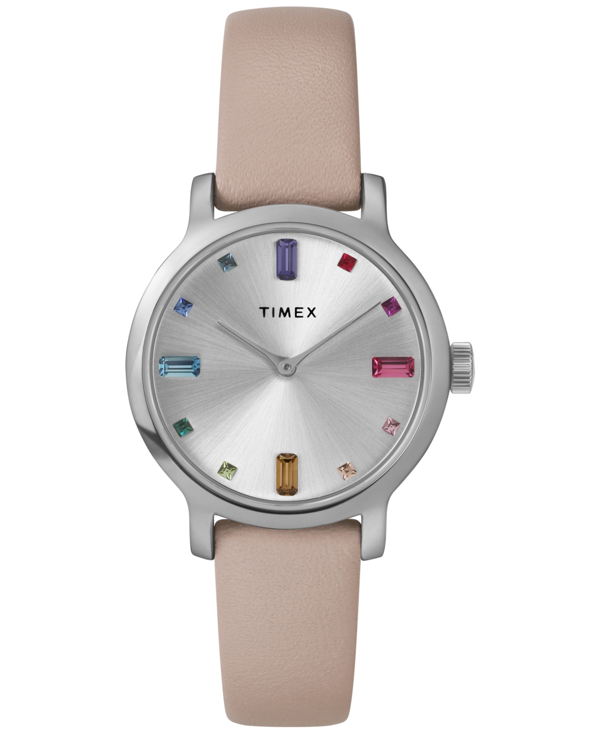 Women's Analog Pink Leather Strap Watch, 31mm - Pink