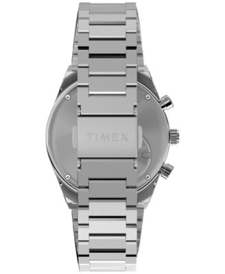 Men's Analog Silver-Tone Stainless Steel Watch, 40mm
