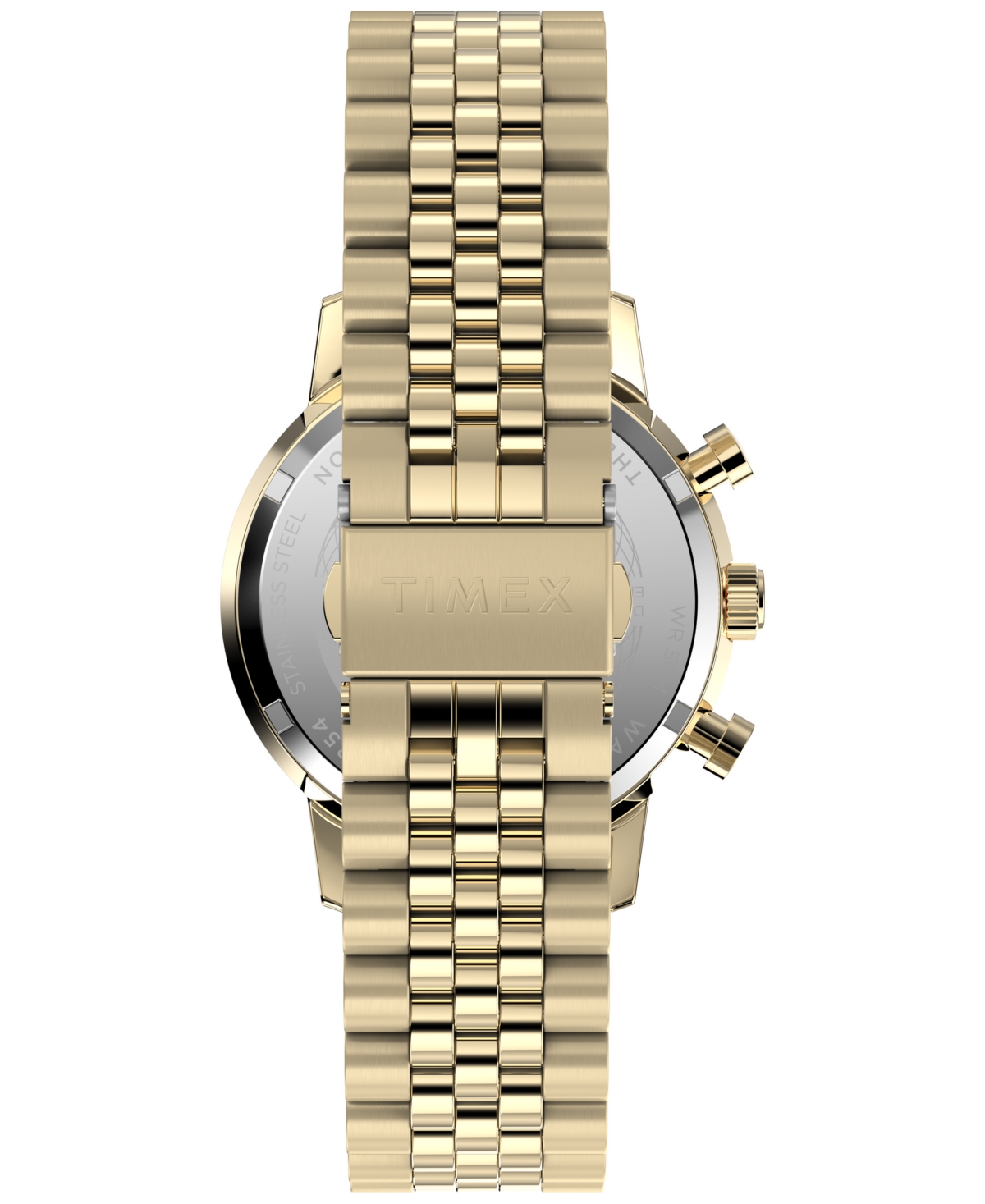 Timex Men's Analog Gold-Tone Stainless Steel Watch, 40mm