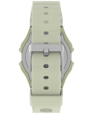 Unisex Digital Yellow Resin Strap Watch, 34mm