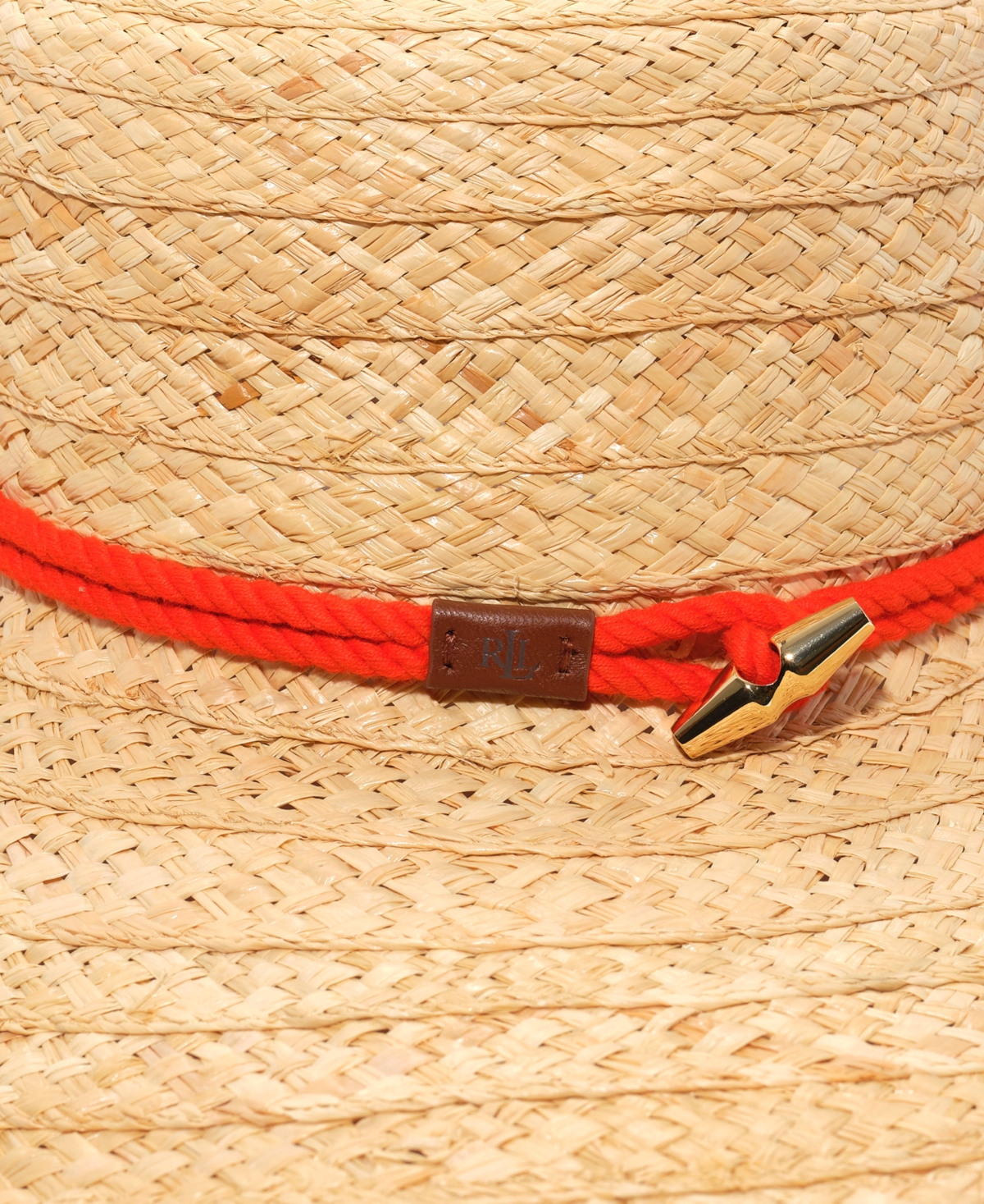Ralph Lauren Toggle Trim Sun Hat In Natural
