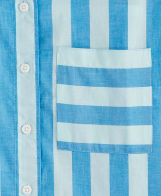 Women's Striped Long-Sleeve Shirt, Exclusively at Macy's