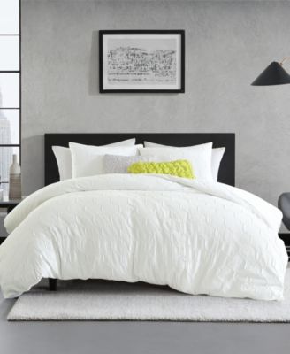 Modern Hexagon 3 Piece Duvet Cover Set, Full/Queen