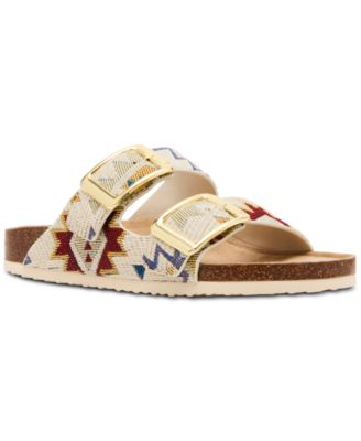 Madden Girl - Bodie Buckle Footbed Slide Sandals