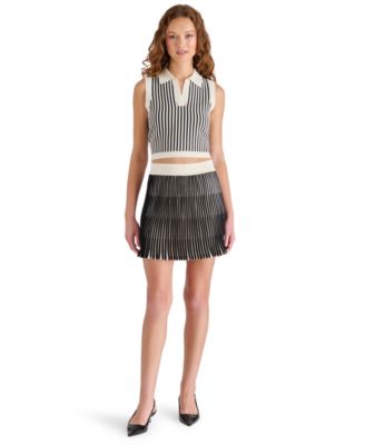 Women's Amery Striped Collared Sleeveless Sweater