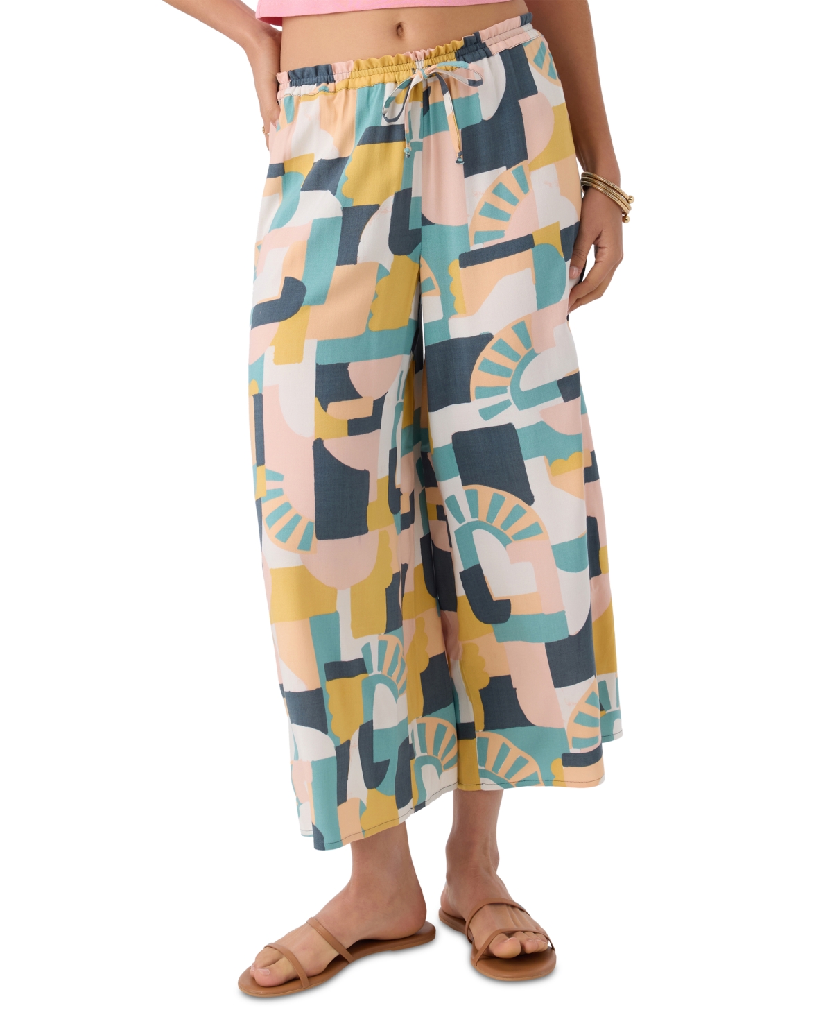 Juniors' Murrie Drawstring-Waist Pull-On Pants - Multi Color