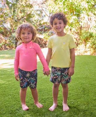 Toddler Boys Rash Guard Top & Swim Shorts, 2 Piece Set