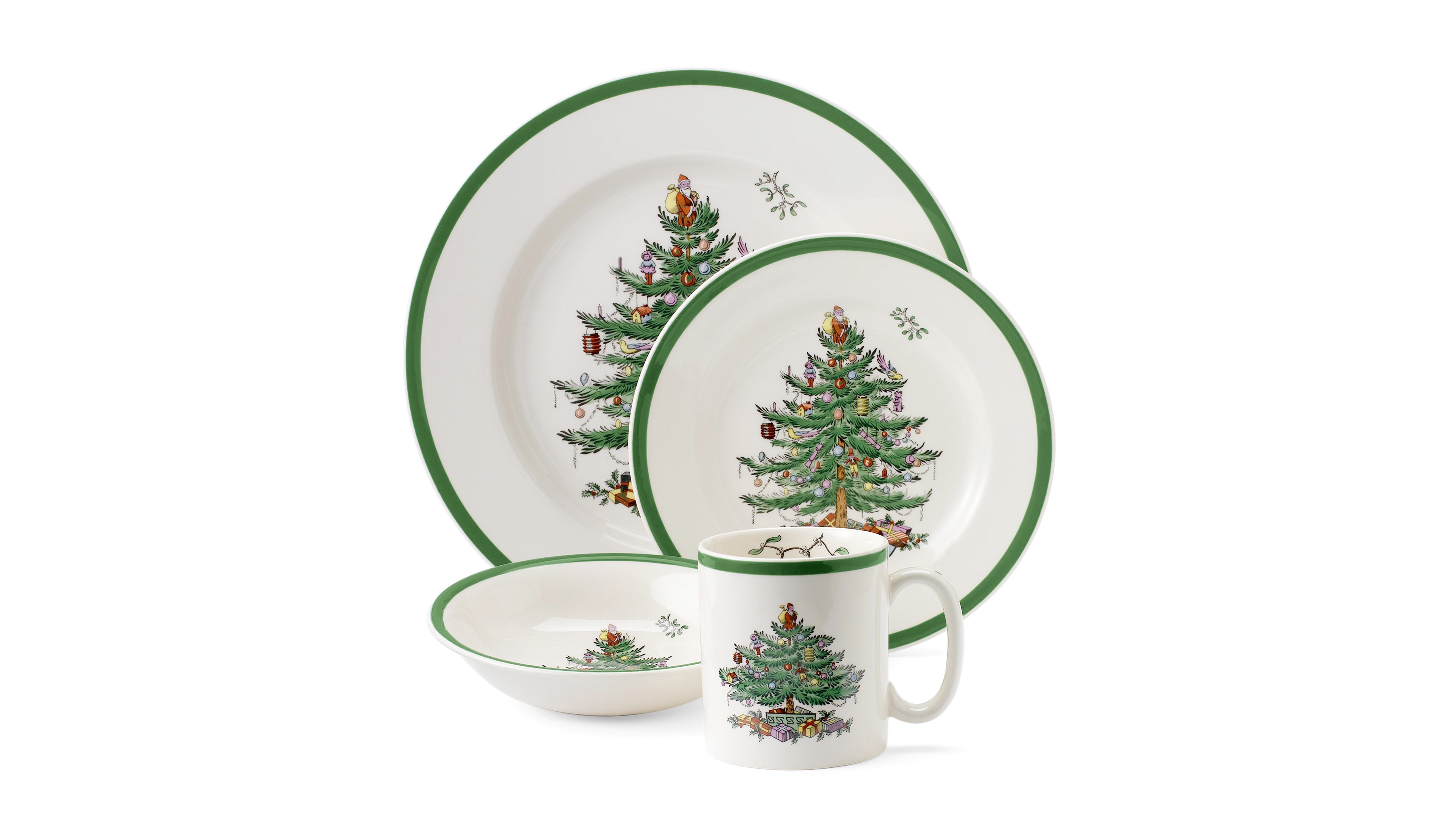 Spode Christmas Tree 4-Piece Place Setting