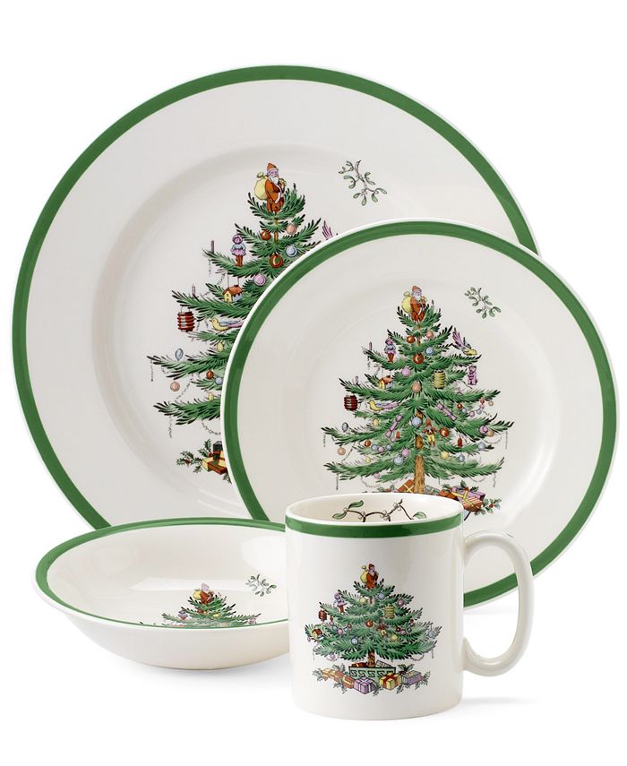 Spode Christmas Tree 4 Piece Place Setting Macy's