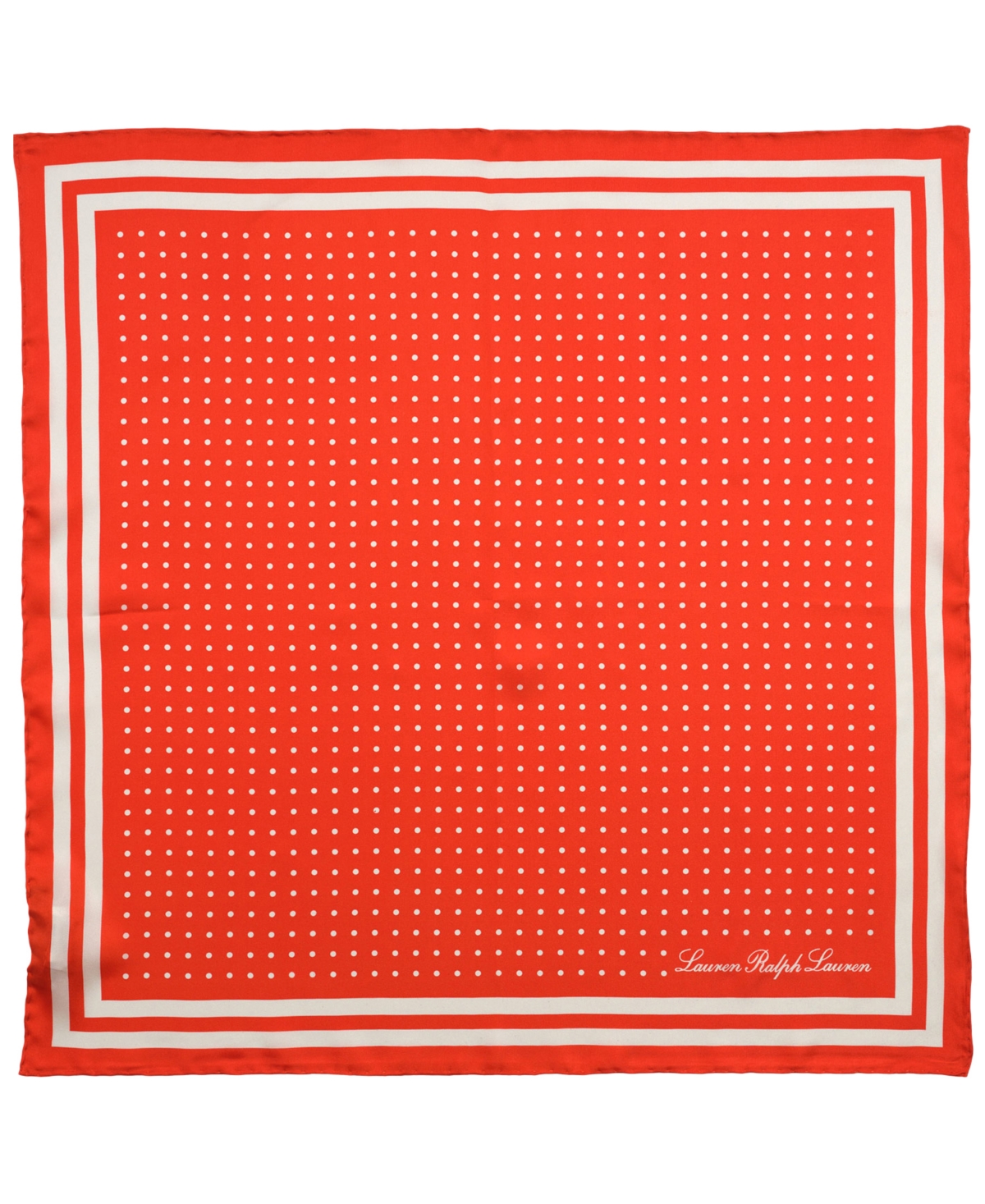 Resort Dot Square Scarf - Orange Lily
