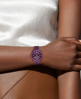 Women's Kitt Ionic Plated Purple Steel Bracelet Watch, 34mm