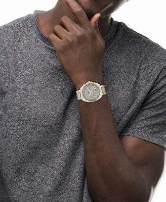 Men's Charter Two-Tone Stainless-Steel Bracelet Watch, 39mm