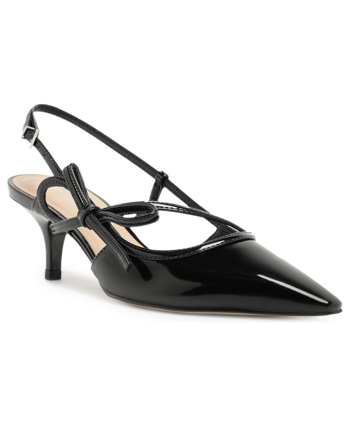 Women's Tessa Mid Stiletto Pointy Toe Pumps - Polar White