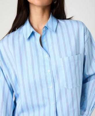 Women's Lorenzo Striped Cropped Shirt