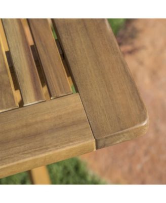 Streamdale Natural 5-Piece Wood Outdoor Patio Dining Set,Natural Stained