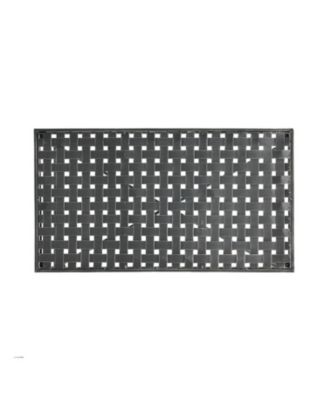 Streamdale Outdoor Iron Coffee Table - Black Brush Silver