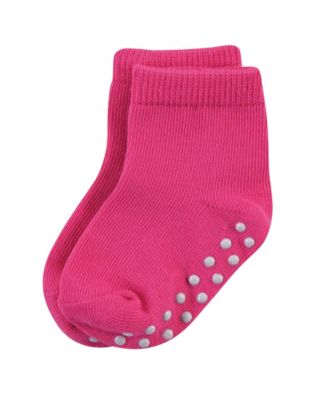 Baby Girls 8Pk Natural Non Skid Crew Socks