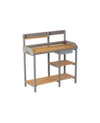 Streamdale Outdoor potting bench with cabinet