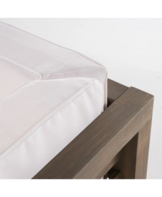 Streamdale Acacia Wood V-Shaped Outdoor Sectional Sofa Set