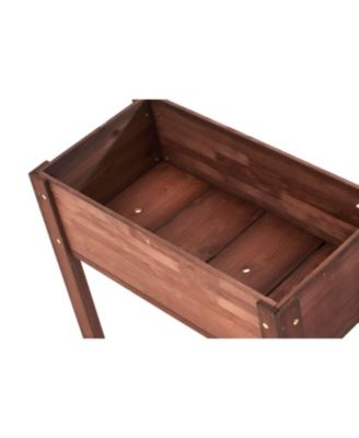 31x31x16" Raised Garden Bed, Elevated Wooden Planter Box