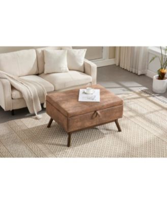 Mid-century modern storage bench/coffee table, Assembled, Living/entry/family room