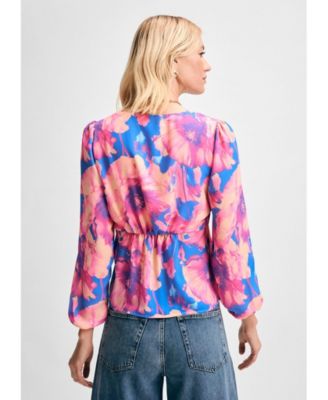 Женская блузка с узлом спереди и длинным рукавом от Isaac Mizrahi